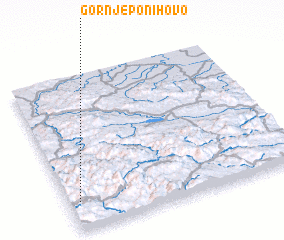 3d view of Gornje Ponihovo