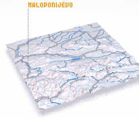 3d view of Malo Ponijevo