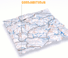 3d view of Gornja Bitunja