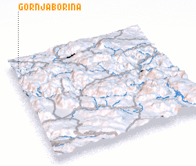 3d view of Gornja Borina