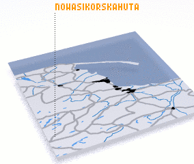 3d view of Nowa Sikorska Huta