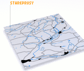 3d view of Stare Prusy