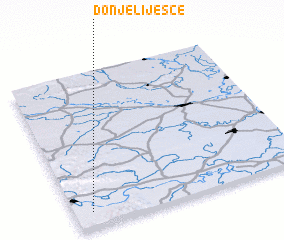 3d view of Donje Liješče