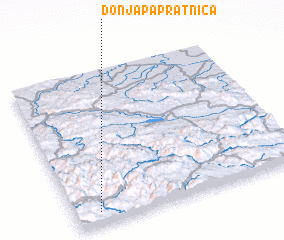 3d view of Donja Papratnica