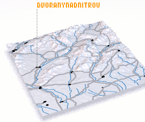 3d view of Dvorany nad Nitrou