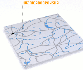 3d view of Kuźnica Bobrowska