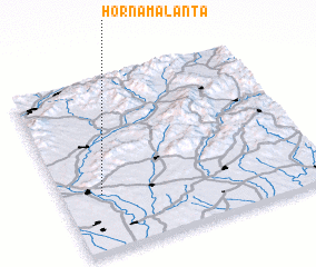 3d view of Horná Malanta