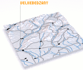 3d view of Veľké Bedzany