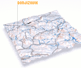 3d view of Donji Zovik