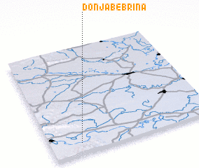 3d view of Donja Bebrina