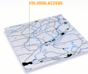 3d view of Kolonia Łaszewo