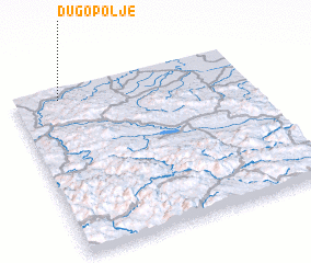 3d view of Dugo Polje