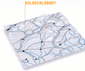 3d view of Dolné Chlebany