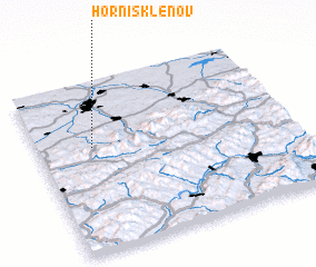 3d view of Horní Sklenov