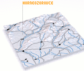 3d view of Horné Ozorovce