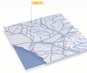 3d view of Tahiti