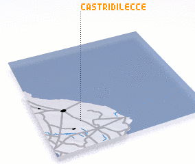 3d view of Castri di Lecce