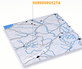 3d view of Nemerőpuszta