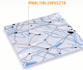 3d view of Mihályialsópuszta