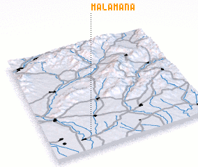 3d view of Malá Maňa