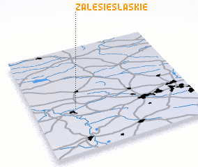 3d view of Zalesie Śląskie