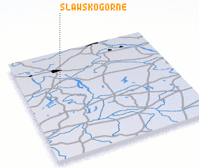 3d view of Sławsko Górne