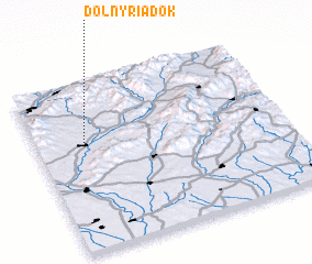 3d view of Dolný Riadok