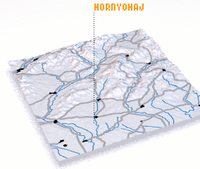 3d view of Horný Ohaj