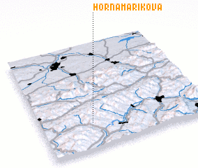 3d view of Horná Mariková