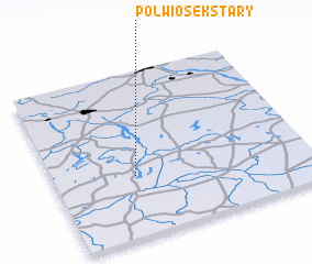 3d view of Półwiosek Stary