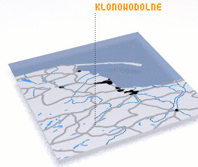 3d view of Klonowo Dolne