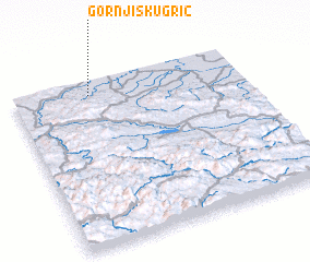 3d view of Gornji Skugrić