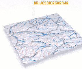 3d view of Brijesnica Gornja