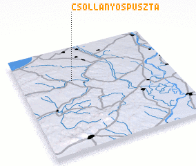 3d view of Csollányospuszta