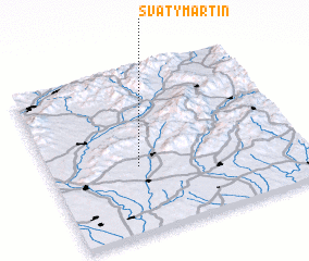 3d view of Svätý Martin