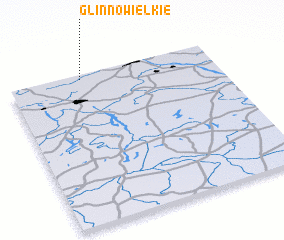 3d view of Glinno Wielkie