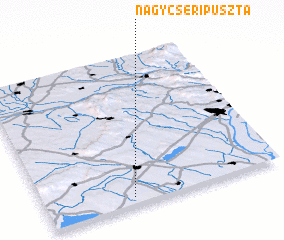 3d view of Nagycséripuszta