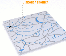 3d view of Lisków Dąbrowica