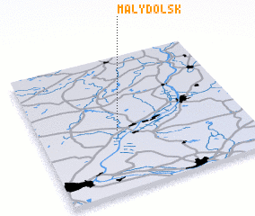 3d view of Mały Dólsk