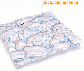 3d view of Gornja Meka Gruda