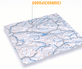 3d view of Gornji Čekanići