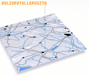 3d view of Külsőpötöllepuszta