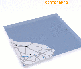 3d view of SantʼAndrea