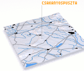 3d view of Csákányospuszta