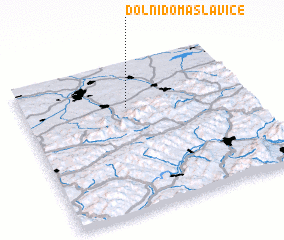 3d view of Dolní Domaslavice