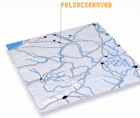 3d view of Felsőcsernyéd