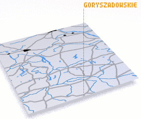 3d view of Góry Szadowskie