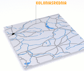 3d view of Kolonia Średnia