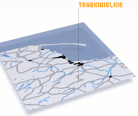 3d view of Trąbki Wielkie