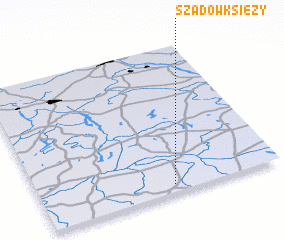 3d view of Szadów Księży